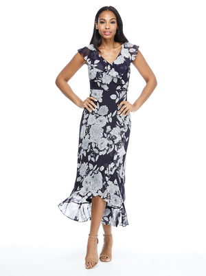 Luz ruffle wrap maxi dress - Petite - 1