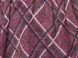 Roz & Ali Wine Lurex Plaid Popover - Plus - 3